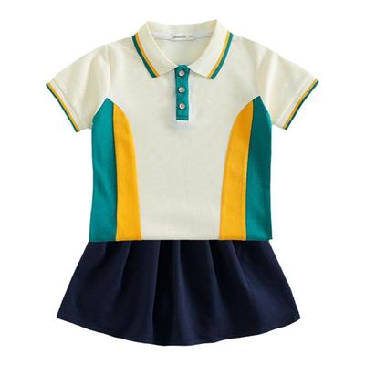 校服夏季短袖班服套装小学生园服夏天纯棉运动会儿童校服半袖上衣