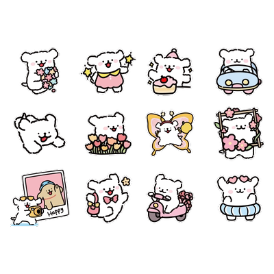 托管班中心形象画幼儿园走廊大厅文化环创主题墙面装饰线条小狗贴