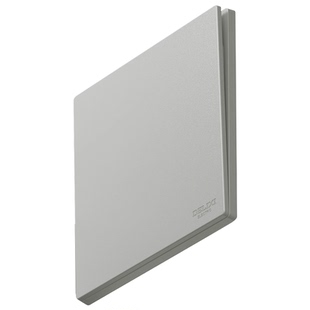 德力西超薄开关插座哑光面板86型16A墙壁暗装一开五孔295纳多灰色