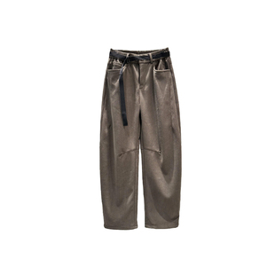 2025秋冬新款宽松微阔小直筒裤休闲裤男潮流痞帅男士休闲裤男款潮