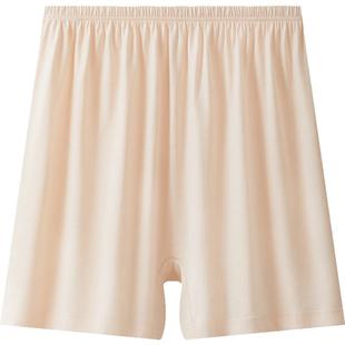 三枪纯棉大码内裤女5A抗菌宽松二合一安全裤透气平角裤四角打底裤