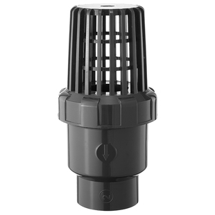 UPVC球形底阀水泵底部法兰式止回阀花篮头过滤网水管逆止阀20 25