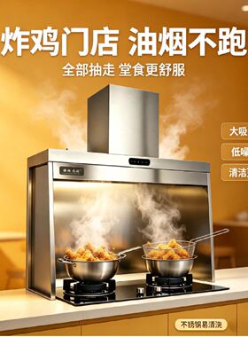 立体式油烟机炸鸡店商用抽油烟机家用排气扇厨房免打孔台面排烟机