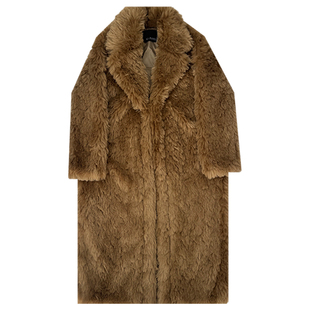 皮毛一体超好看厚羊羔毛外套女2025新款韩系环保皮草毛毛大衣冬