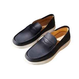 【法国进口软牛皮】迪柯尼轻舒白底鞋超轻EPR发泡大底极简乐福鞋