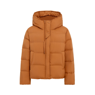 YAYA鸭鸭2025冬季新款女士泡芙羽绒服保暖时尚短款连帽休闲外套