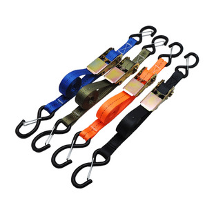 汽车拖车绳S钩绑带尼龙织带防脱快扣捆绑绳源头厂家