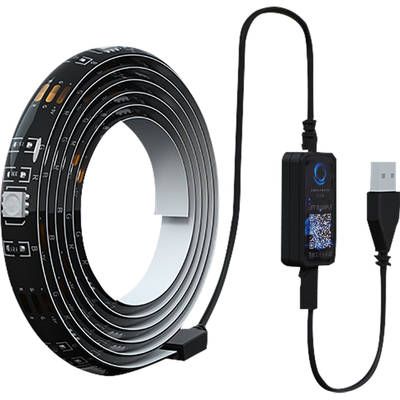 电脑显示器自粘变色桌面led灯带