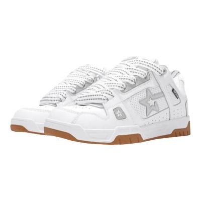 RIPSTAR秋冬季新款白色面包鞋