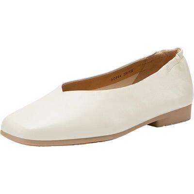 Bata浅口单鞋女2026春商场新款羊皮软底通勤百搭通勤单鞋AOP04AQX