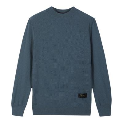 【100%纯山羊绒衫】DIDIBOY秋冬季款高端品牌中年男士提花毛衣服