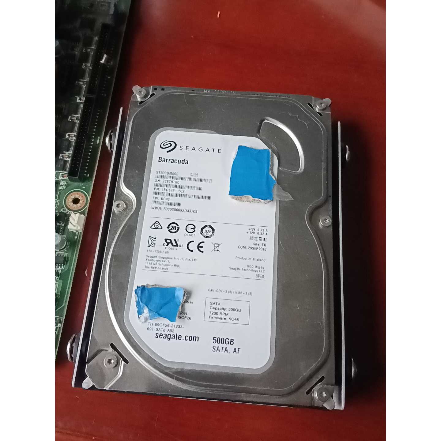议价希捷500GB主机机械硬盘研华工业主机拆出的成色很可维修