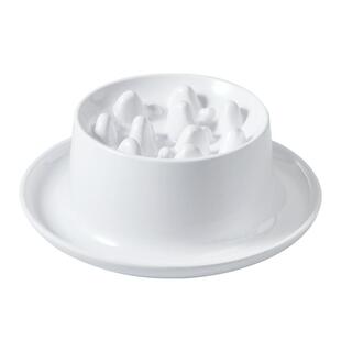 hocc防噎缓食盆慢食碗猫咪狗狗护颈狗食盆宠物饭盆猫碗防打翻密胺