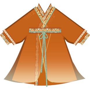 乌扣.如歌 汉服女童战国袍春秋儿童中国风亲子套装春季直裾袍改良
