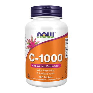 now脂质体维生素c1000mg成人vitamin c高浓度vc片口服胶囊免疫力