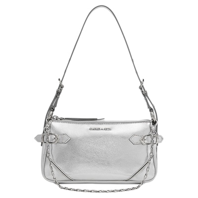 CHARLES&KEITH链条小方包腋下包