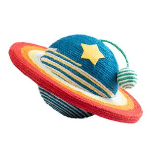 猫抓板耐磨不掉屑剑麻圆形猫抓球耐抓自嗨解闷磨爪器猫窝逗猫玩具