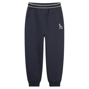 hazzys哈吉斯童装男童裤子2025冬新中大童一体绒舒适保暖长裤