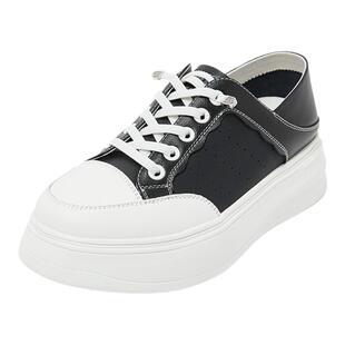 康莉商场同款厚底小白鞋女士春秋季新款户外透气圆头板鞋休闲鞋子