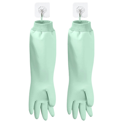 丁腈手套一体绒家务洗碗洗衣防水