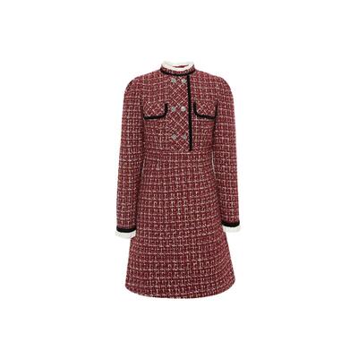 商场同款小香风短款连衣裙