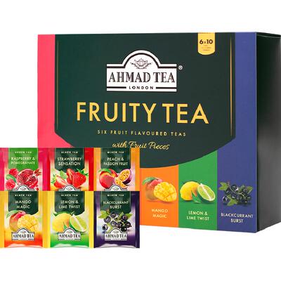 AHMADTEA进口六种风味袋泡茶60包