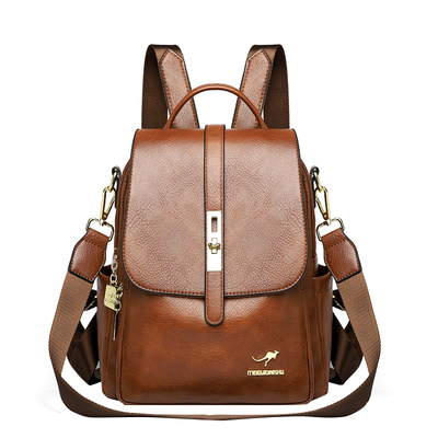 品牌正品真皮女包牛皮双肩包