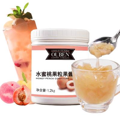 欧本水蜜桃果粒果酱1.2kg含果粒