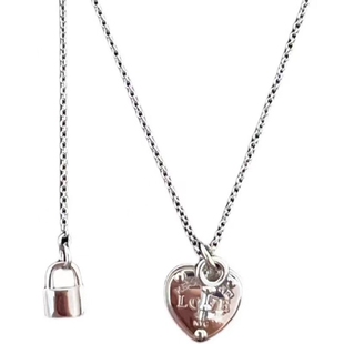 钥匙项链女高级设计感小众礼物s925纯银轻奢首饰爱心锁吊坠锁骨链