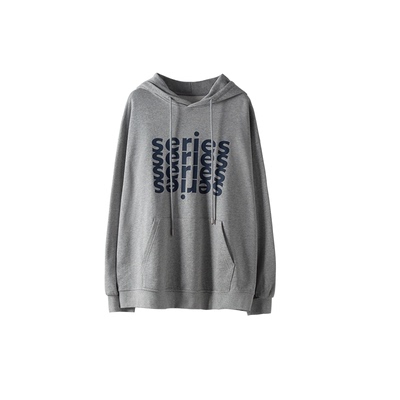 SIXI四喜家单词堆叠连帽卫衣