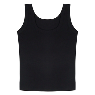 铅笔小鑫大码女装百搭自带胸垫绒感保暖背心秋冬胖MM基础打底吊带