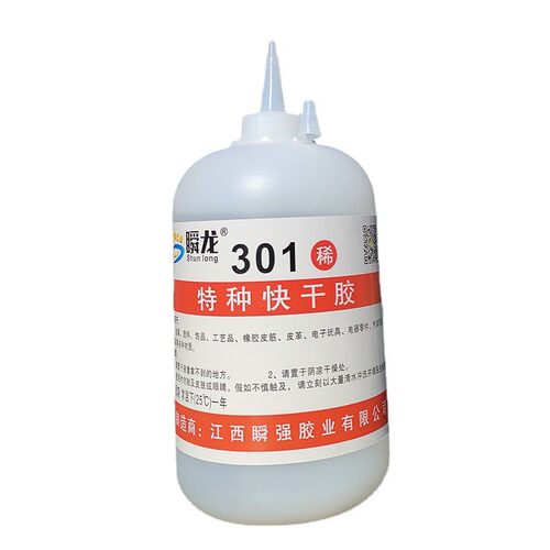 瞬龙301特种快干胶木材修补填缝粘竹片树脂工艺品金属塑料橡胶水