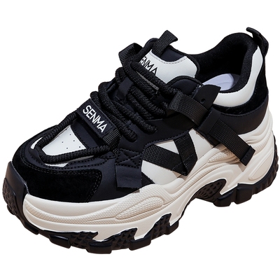 森马老爹鞋女增高轻便软底超轻踩屎感青少年初中学生显高运动鞋子