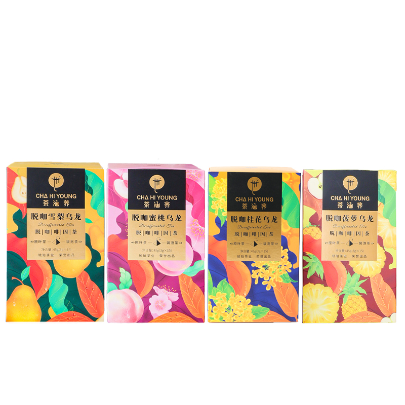 低因蜜桃白桃乌龙茶茶包花果茶水果脱咖啡因原叶袋泡茶冷泡茶0糖