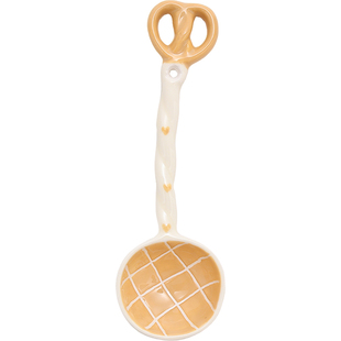 高颜值陶瓷勺子个人专用可爱面包汤勺长柄小勺子家用精致饭勺调羹