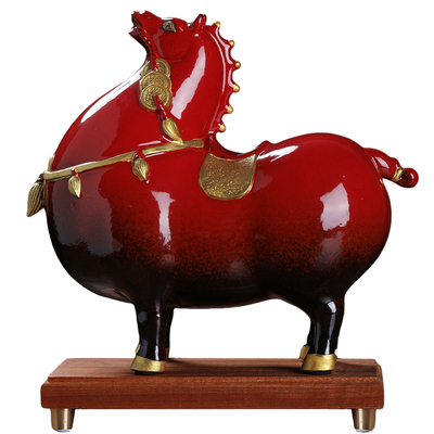 马上有钱2026年吉祥物马摆件礼品