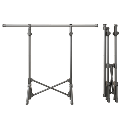 不锈钢可折叠晾衣架一秒展开