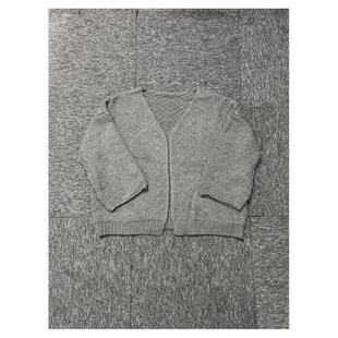 DoubleSeven慵懒风毛衣外套女2024秋季韩版百搭宽松外搭针织开衫