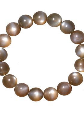 天然彩月光石手链饰品礼物情侣款