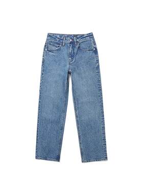 ABLEJEANS女士复古直筒牛仔裤