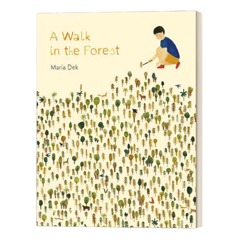 英文原版绘本 A Walk in the Forest 在森林里散步 精品绘本 英文版 进口英语原版书籍