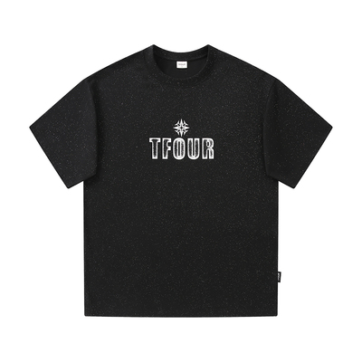 tfour满天星闪光潮牌短袖T恤