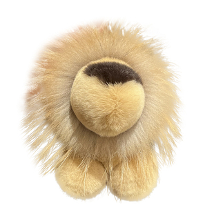 韩国ins可爱真獭兔毛小狮子汽车钥匙扣挂件毛绒公仔包包挂饰礼物