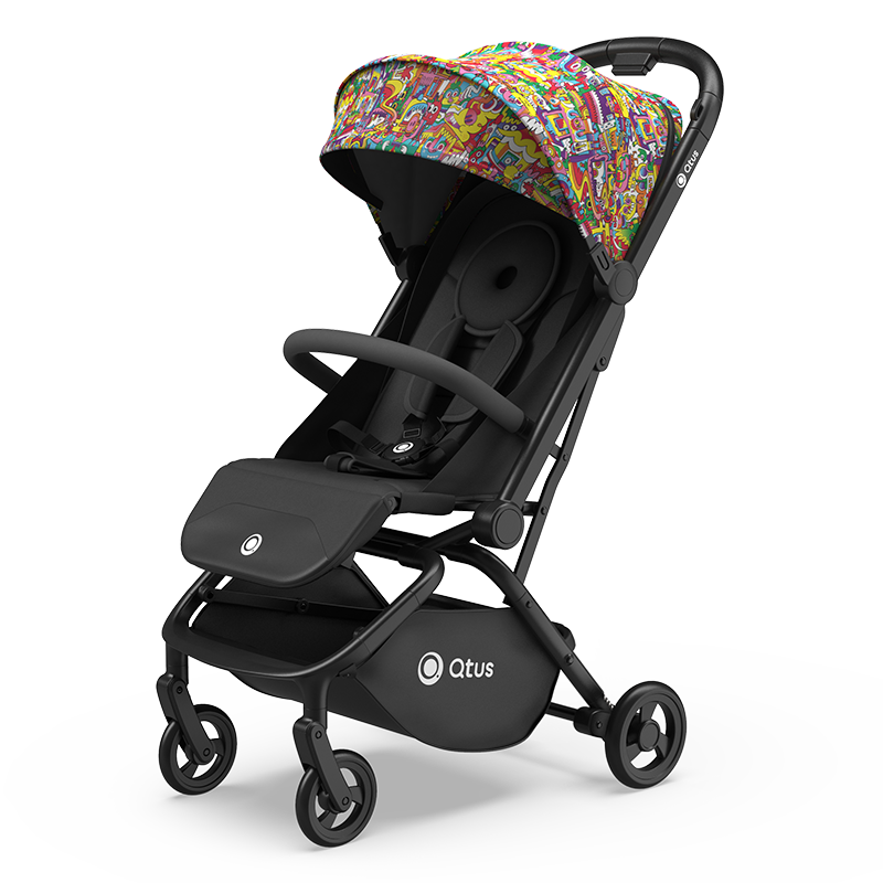 Qtus昆塔斯Q9嬰兒推車一鍵收車輕便可坐躺登機遛娃車6.9kg