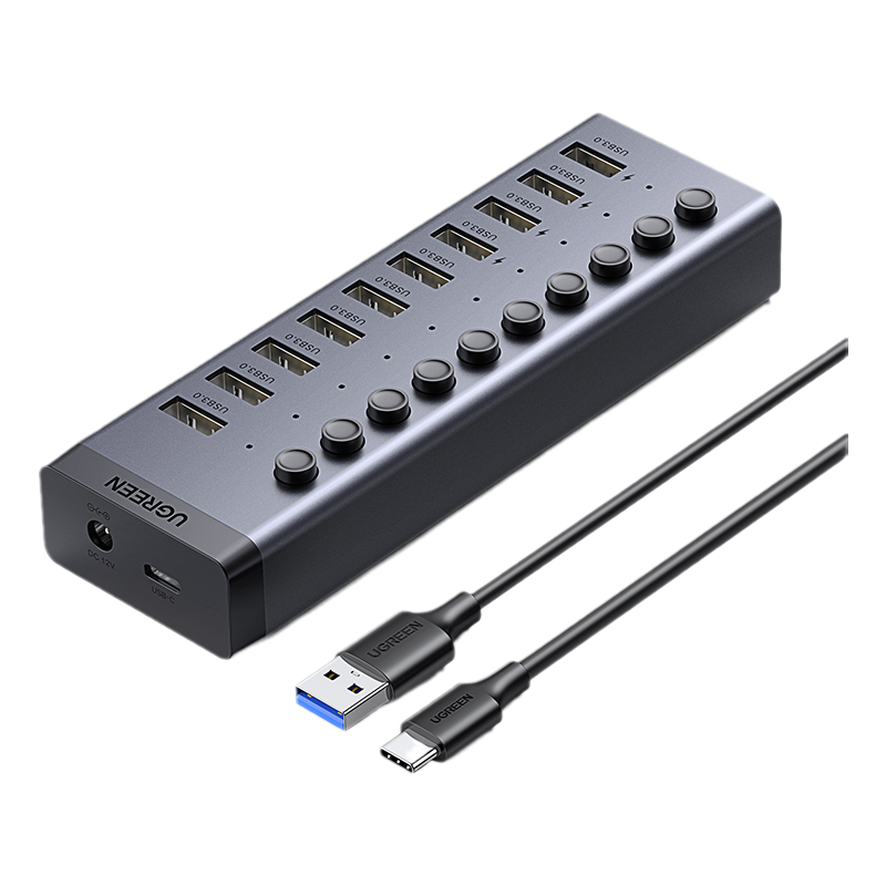 绿联usb3.0扩展器10口高速集线器