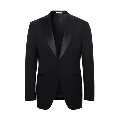 舒适垂感商务礼服黑色西装外套