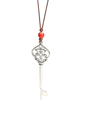 忆童年时光钥匙吊坠简约怀旧古风项链个性创意毛衣链女长款配饰品