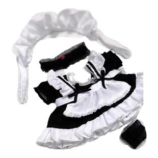 圣诞节过年棉花娃娃衣服20cm厘米女仆裙送女生闺蜜超便宜娃衣礼物