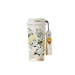 GERM梵高吸管保温杯女生2024新款高颜值随行咖啡水杯子生日礼物