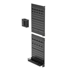 阳台洞洞板侧边高柜夹缝极窄抽拉滑轨置物架家政收纳拉篮挂钩支架